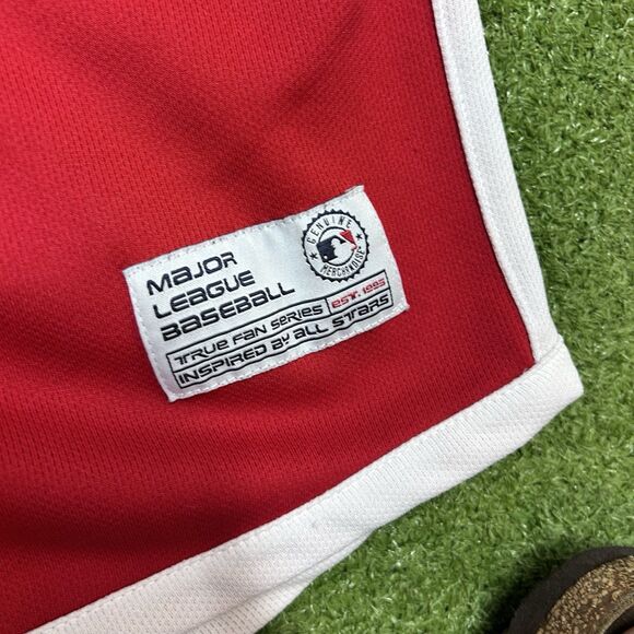 St Louis Cardinals Red Button Front Embroidered Baseball Jersey L - Picture 3 of 6